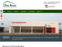 Tablet Screenshot of primebuilders.in
